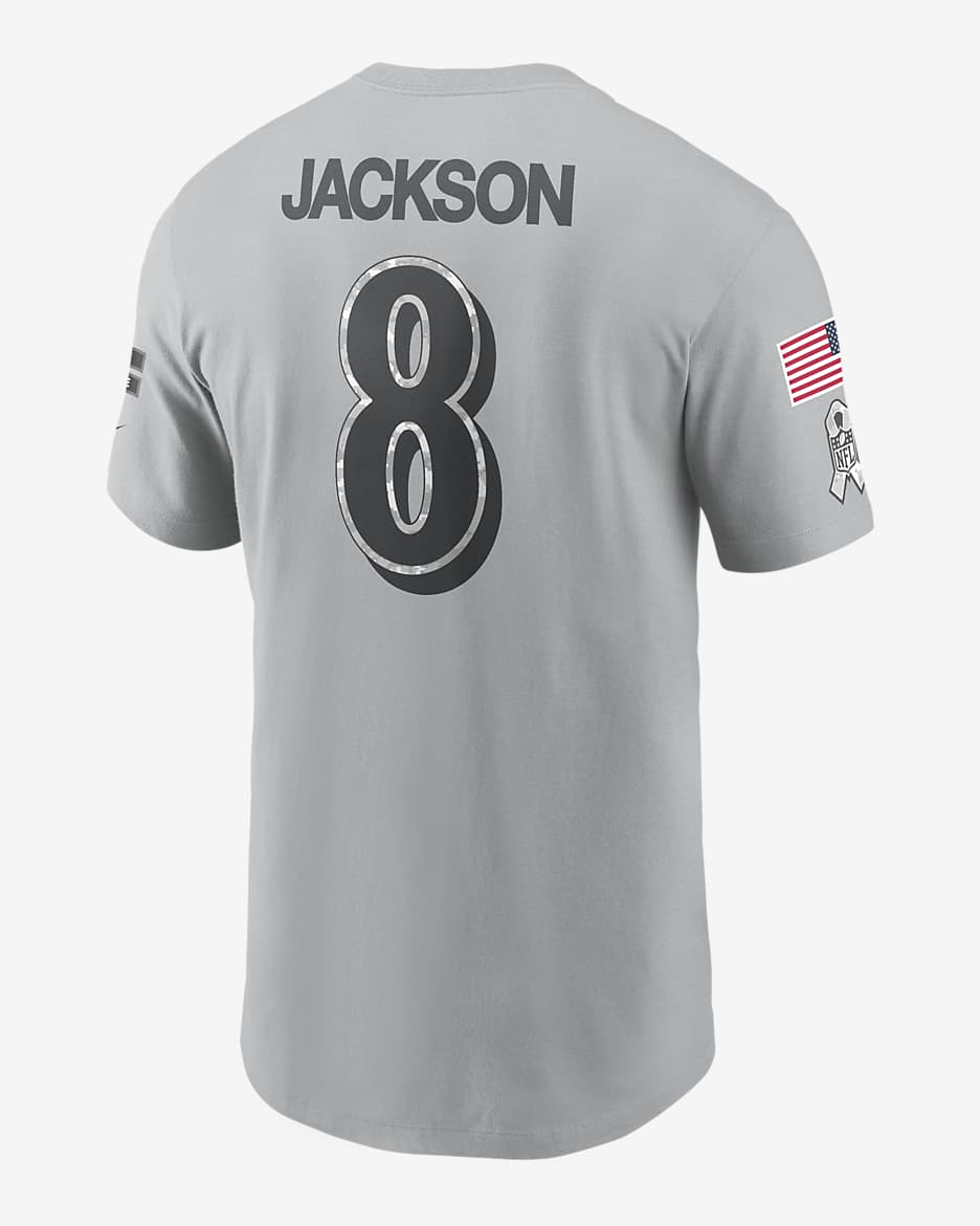 Lamar Jackson Baltimore Ravens Salute to Service Men s Nike NFL T Shirt. Nike